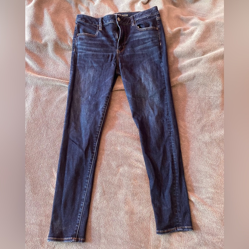 Dark Blue American Eagle Skinny Jeans